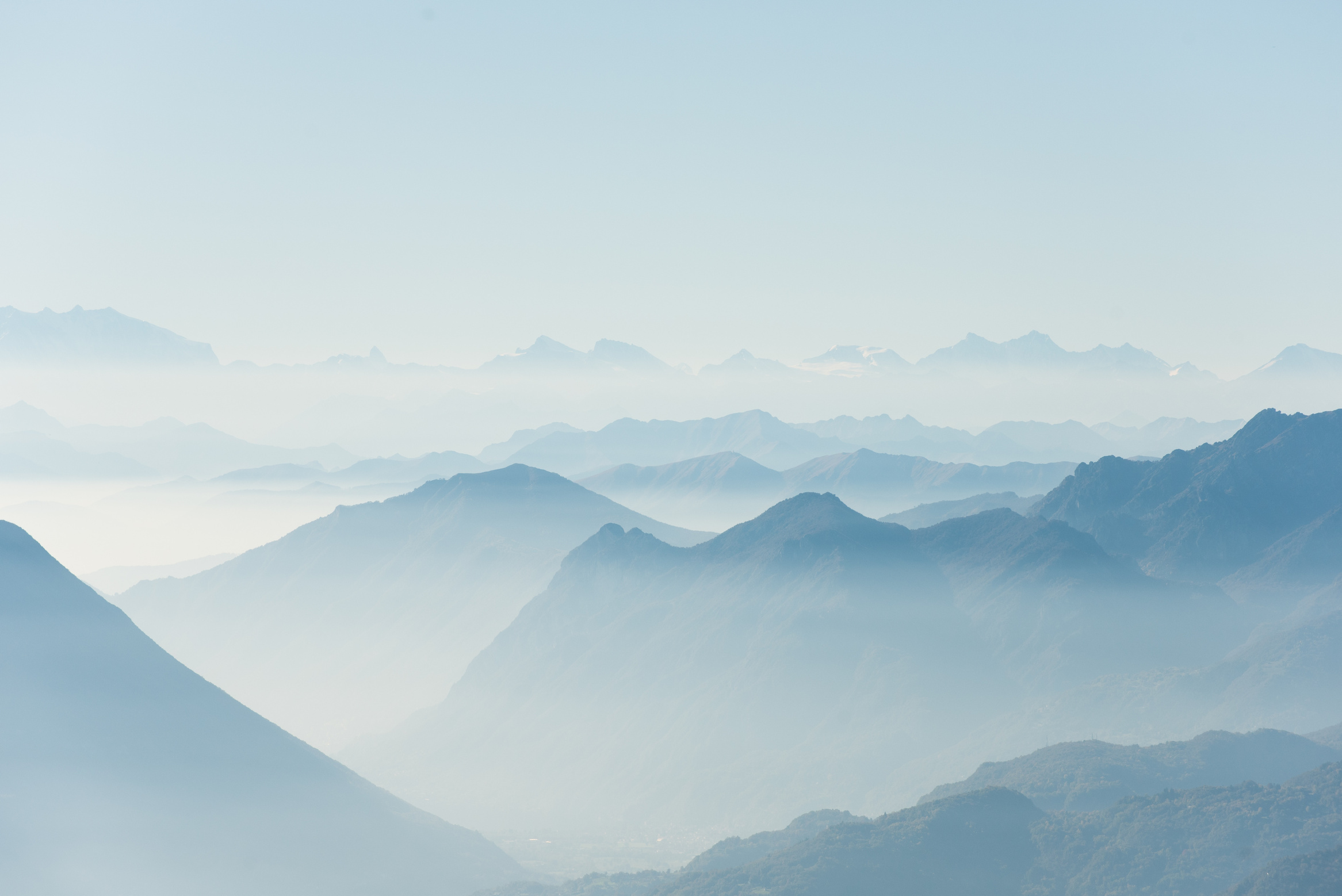 Mountain Range Landscape View